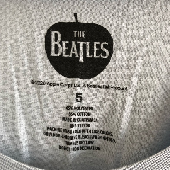 Beatles Crop Crew Tee - Picture 4 of 4